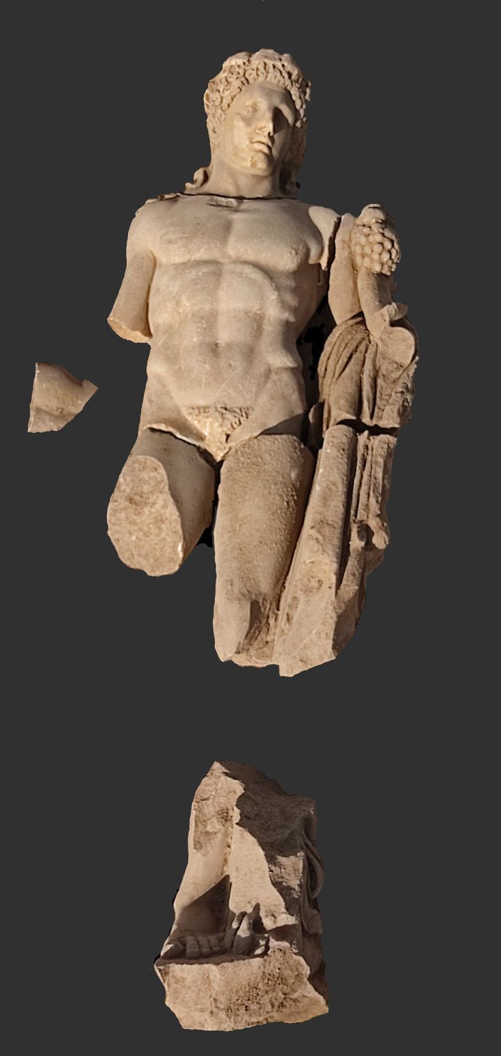 Το άγαλμα, του οποίου το μέγεθος είναι μεγαλύτερο του φυσικού, εικονίζει τον Ηρακλή αγένειο με νεανικό σώμα.