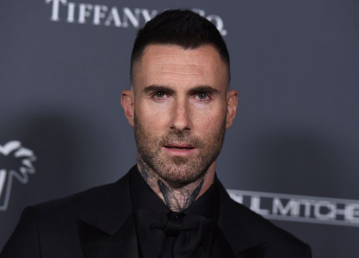 Adam Levine arrives at the Baby2Baby Gala. 