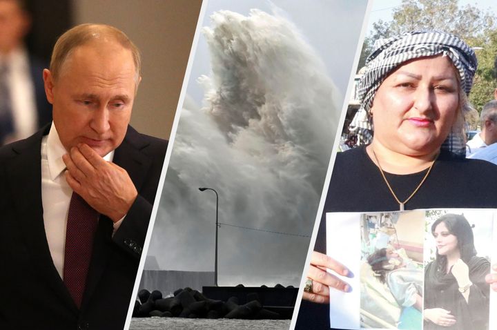 Vladimir Putin, a typhoon in Japan and a protester in Iran – just three of the major stories you might have missed
