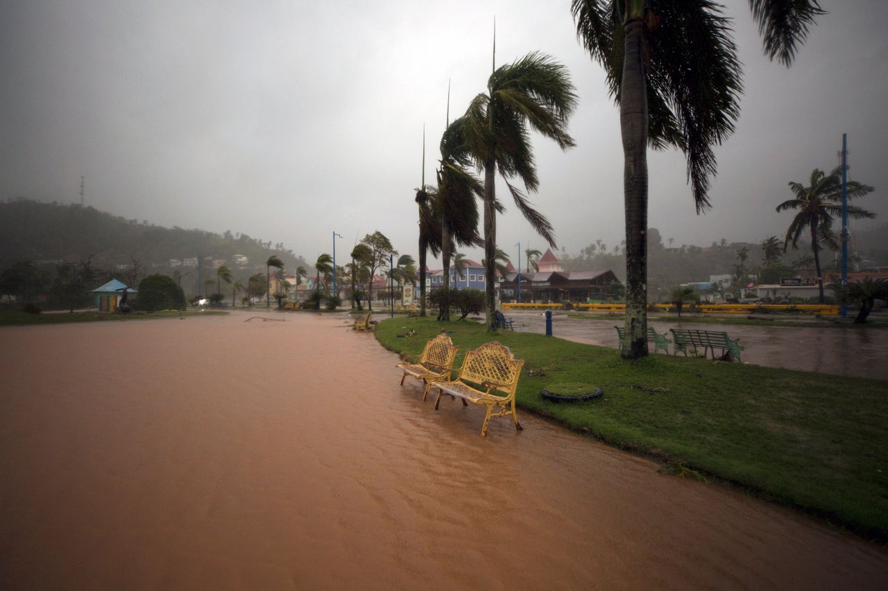A park in Samana, Dominican Republic, on Monday.