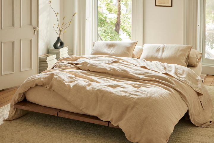Brooklinen's washed linen sheets