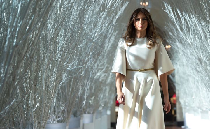 Melania Trump's stylistic choices for White House Christmas decor often stoked controversy.
