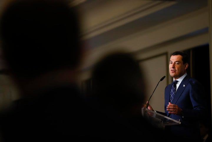 El presidente de la Junta de Andalucía, Juanma Moreno Bonilla