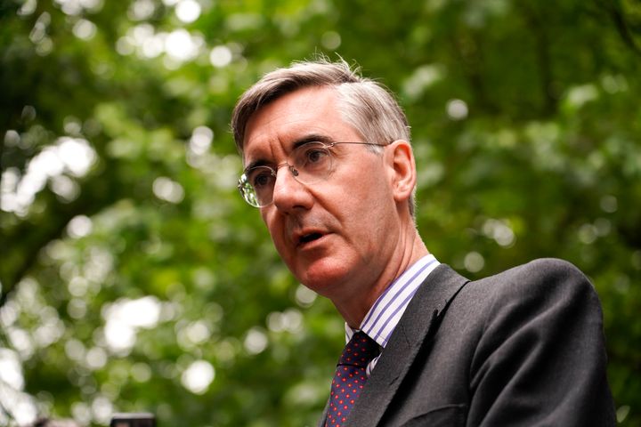 Jacob Rees-Mogg's latest promo video has been derailed by a behind-the-scenes shot