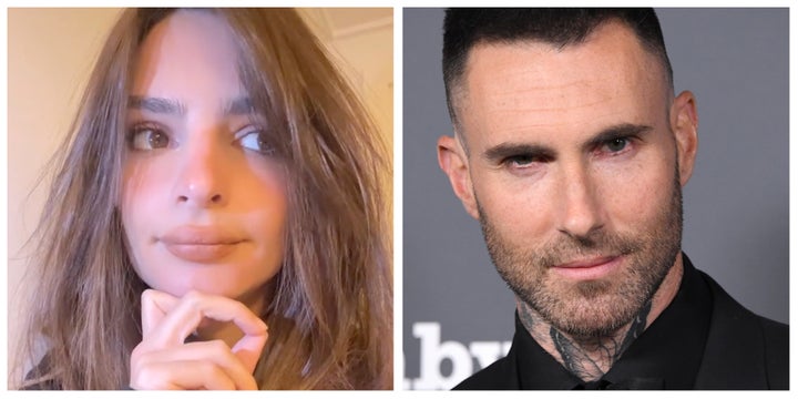 Emily Ratajkowski and Adam Levine.