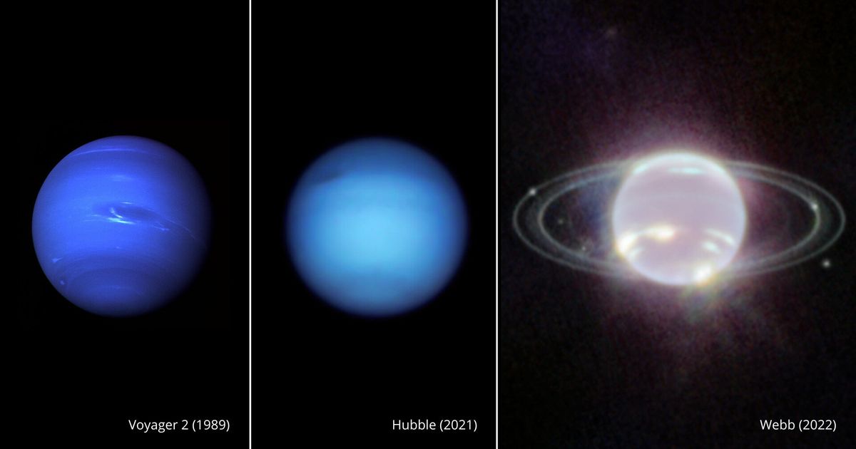 De nouvelles photos du télescope spatial montrent Neptune sous un tout nouveau jour