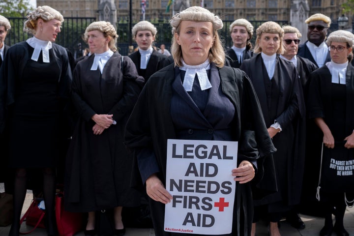 Criminal barristers are on strike over pay for legal aid work.