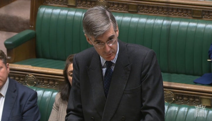 Jacob Rees-Mogg in the House of Commons on Thursday.