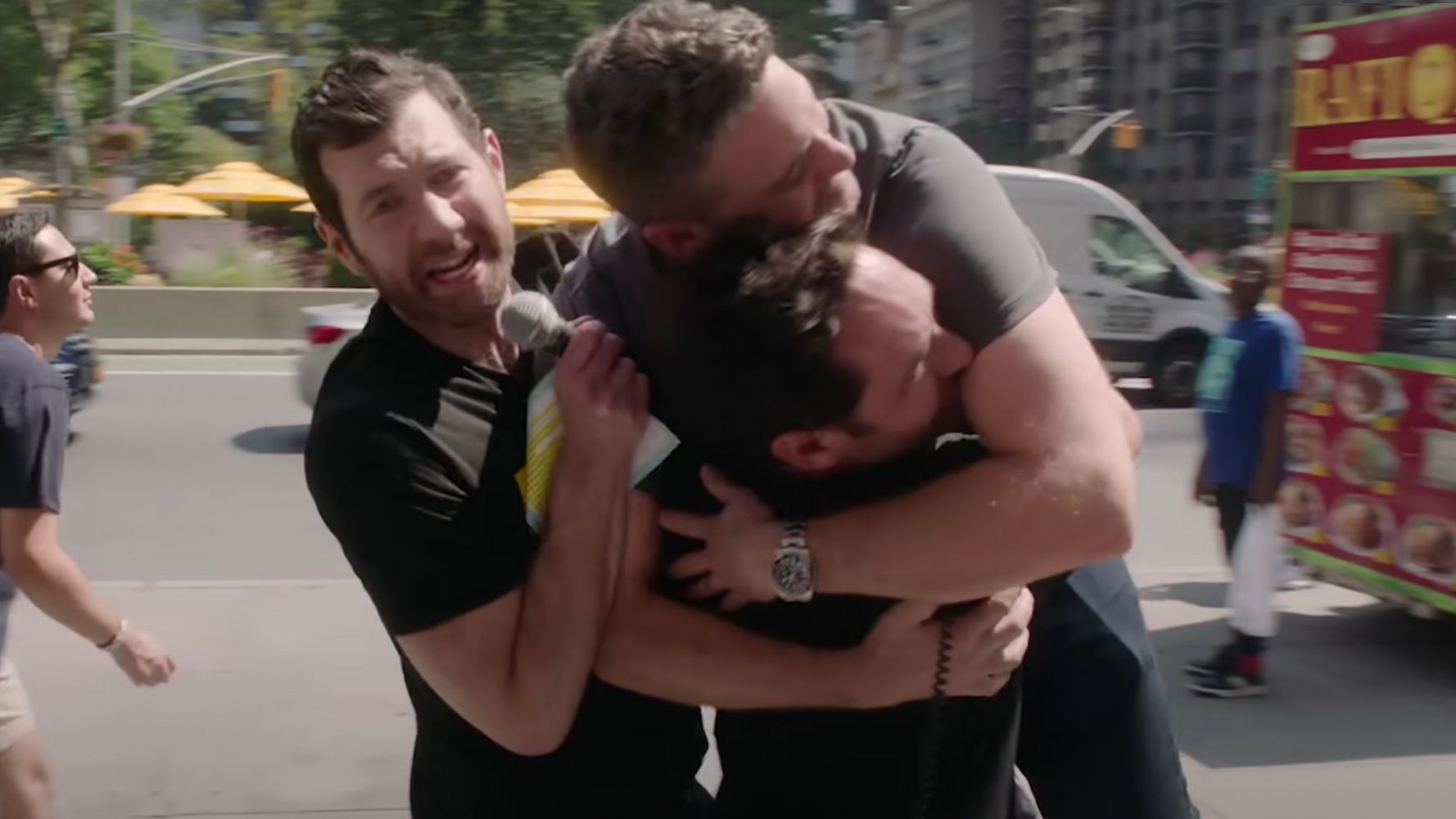 Billy Eichner Dates the 'Gay Tom Brady' in 'Bros' Trailer