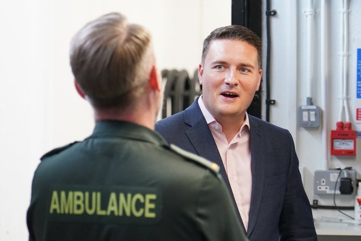 Arbeitsminister für Gesundheit und Soziales Wes Streeting.