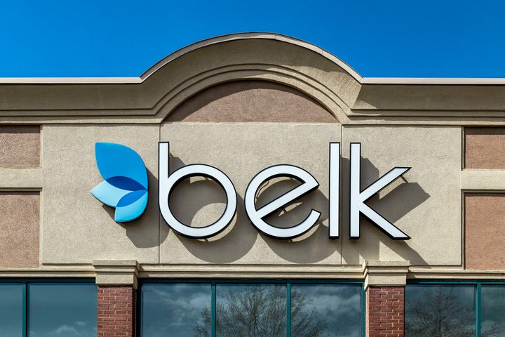 A woman hired to clean the public bathroom of a Belk department store in South Carolina (a similar store pictured) was found dead in the store's restroom on Monday after she was several days missing, authorities said.