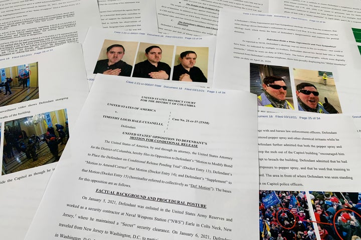 A Department of Justice question to reason the conditional merchandise of Timothy Hale-Cusanelli is photographed May 24.