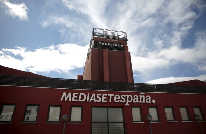 The headquarters of Mediaset Espana is seen outside Madrid, Spain, April 13, 2016. REUTERS/Andrea Comas