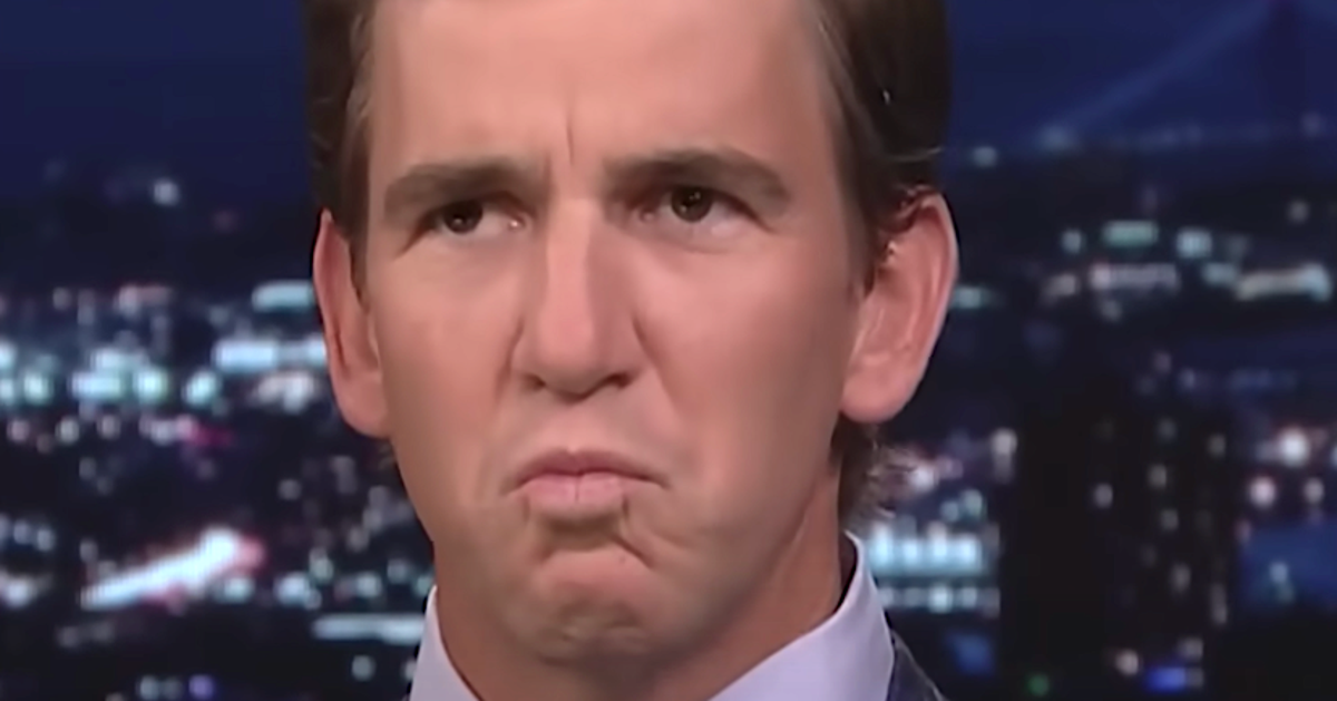 WATCH: Eli Manning hilariously rips Halloween mask off following