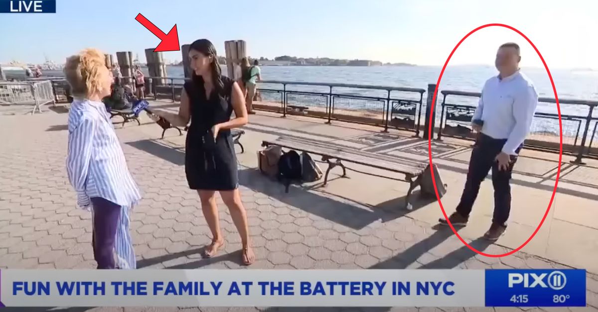 While live on TV, the reporter got an adorable surprise from her boyfriend