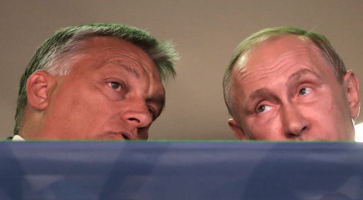 Viktor Orbán y Vladimir Putin, juntos en 2017 en el mundial de judo de Budapest, en 2017. 