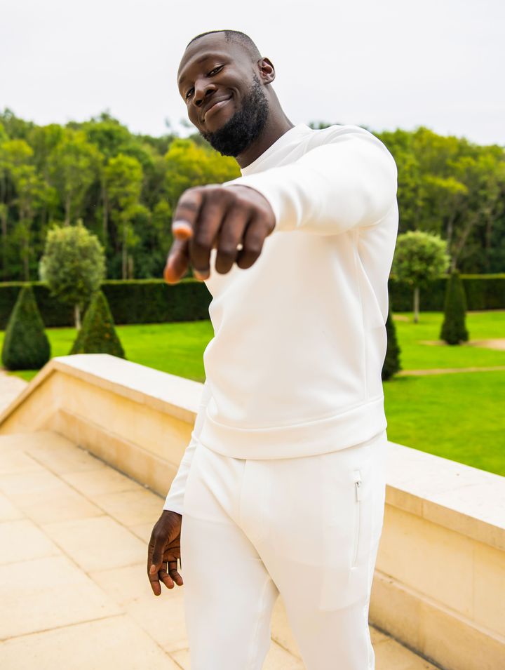 Stormzy on the set of his Mel Made Me Do It music video