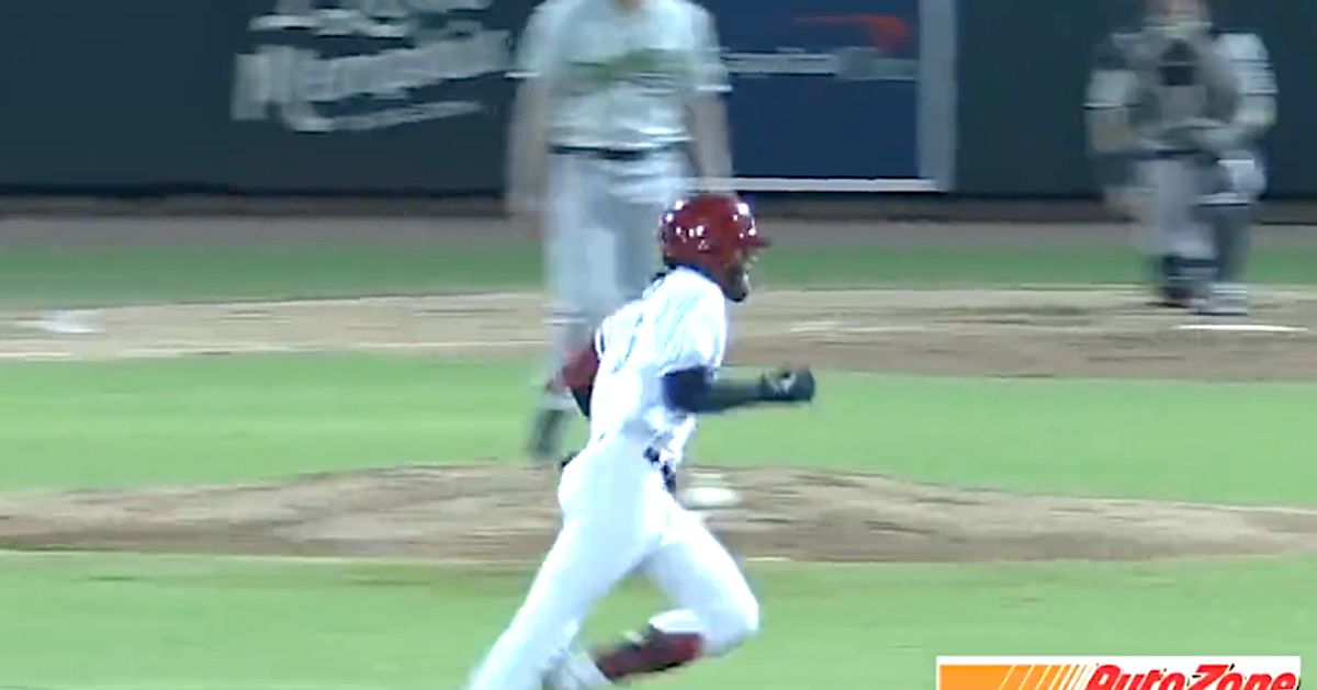 Watch Player Round Bases Thinking He Hit A Home Run.  (He didn’t.)
