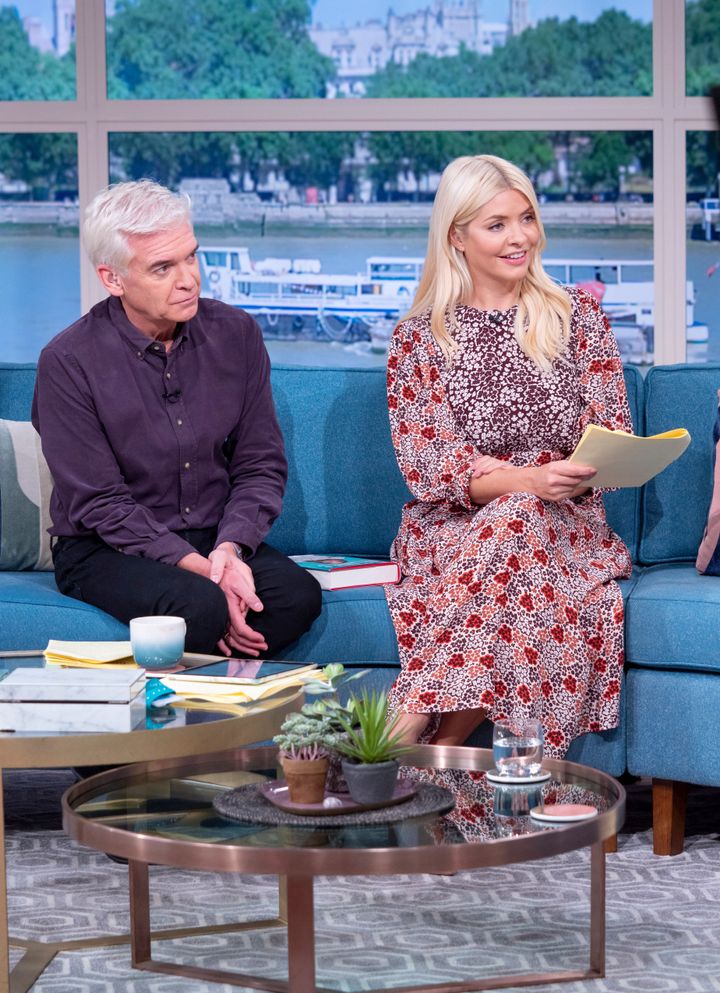 Phillip and Holly in the This Morning studio earlier this week