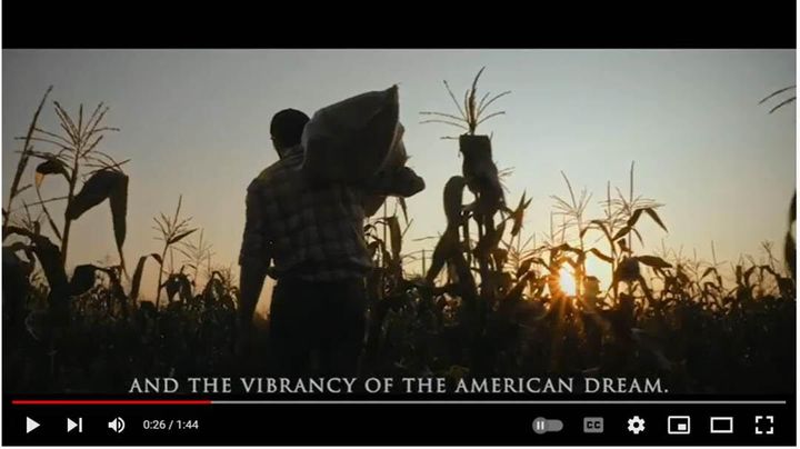 The Republicans almost certainly used video footage of Ukraine in their video celebrating America.