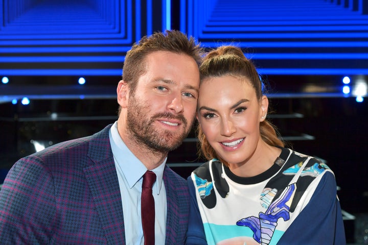 Armie Hammer (left) and Elizabeth Chambers in 2019.