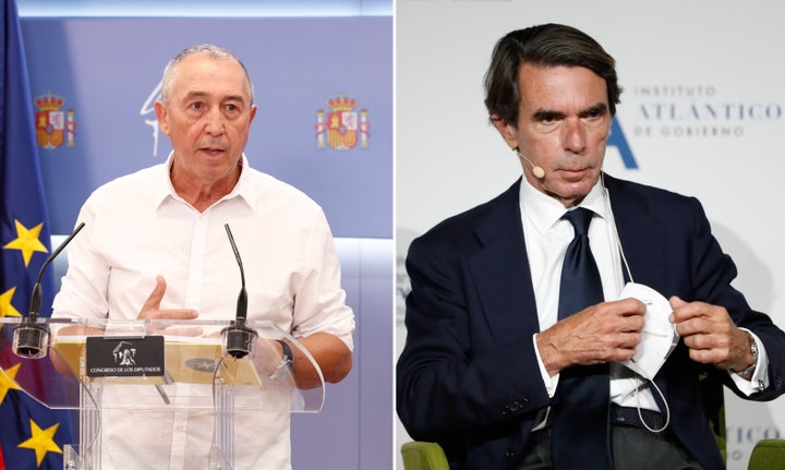 Joan Baldoví y José María Aznar.