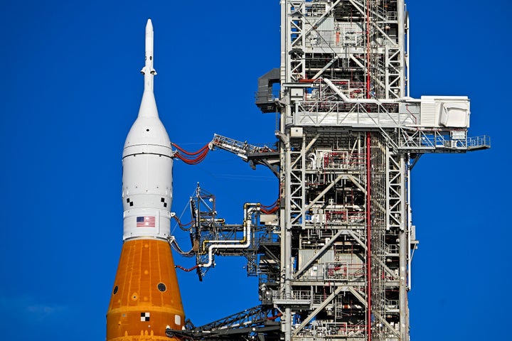 El cohete SLS con la nave Orion.