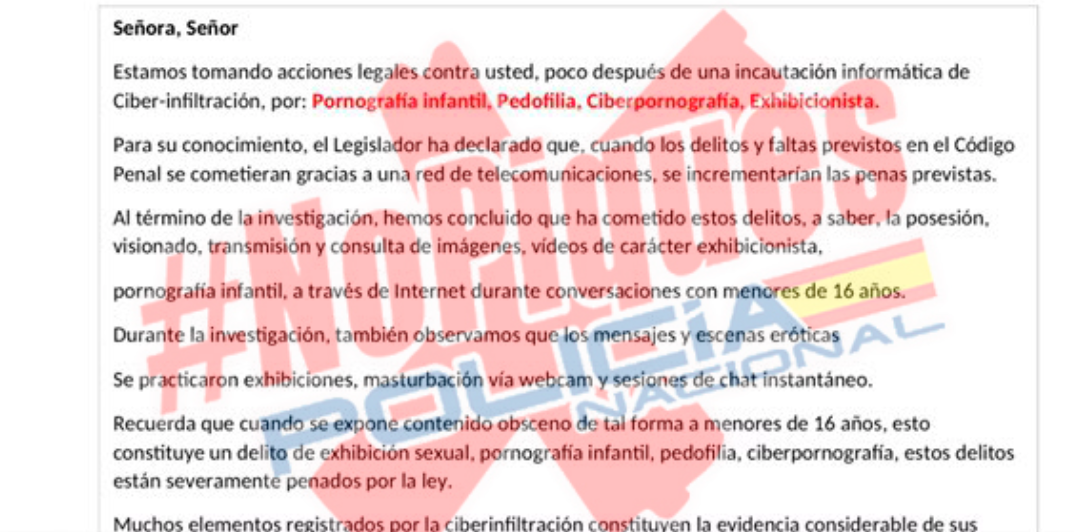 La Policía Nacional alerta de una nueva estafa: si te llega un correo ...