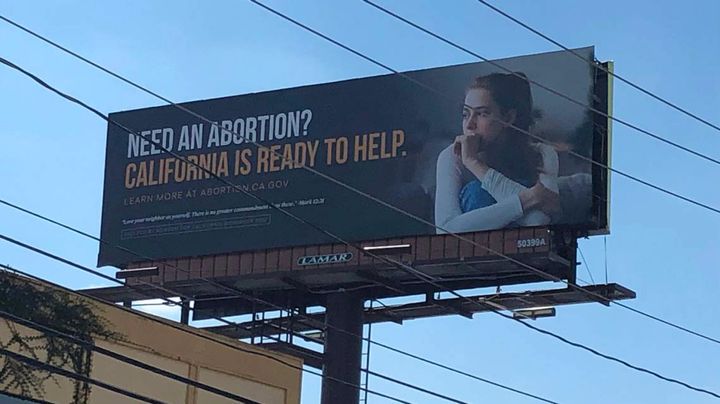 A billboard advertising abortion services in California recently popped up in Columbia, South Carolina. The ad was paid for by California's Democratic Gov. Gavin Newsom.