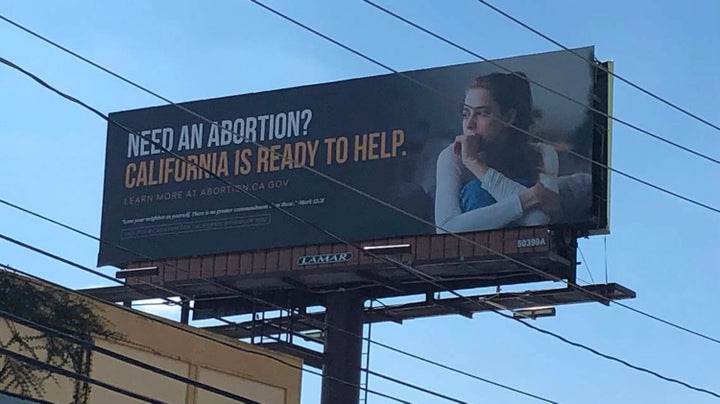 A billboard advertising abortion services in California recently popped up in Columbia, South Carolina. The ad was paid for by California's Democratic Gov. Gavin Newsom.