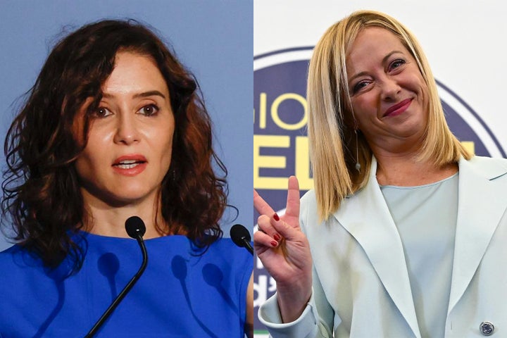 Isabel Díaz Ayuso y Giorgia Meloni