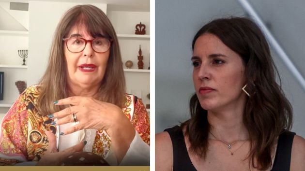 Esperanza Gracia e Irene Montero.