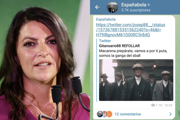 Macarena Olona y el grupo de telegram de "Españabola"