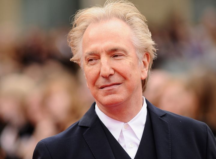 Alan Rickman attends the premiere of "Harry Potter and The Deathly Hallows - Part 2" in 2011.