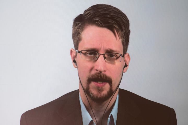 Snowden, en una aparición por vídeo