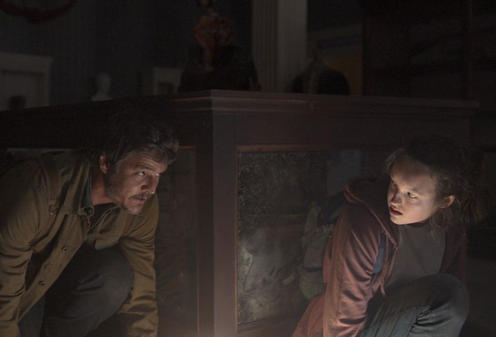 Pedro Pascal as Joel and Bella Ramsey as Ellie in HBO's "The Last of Us."