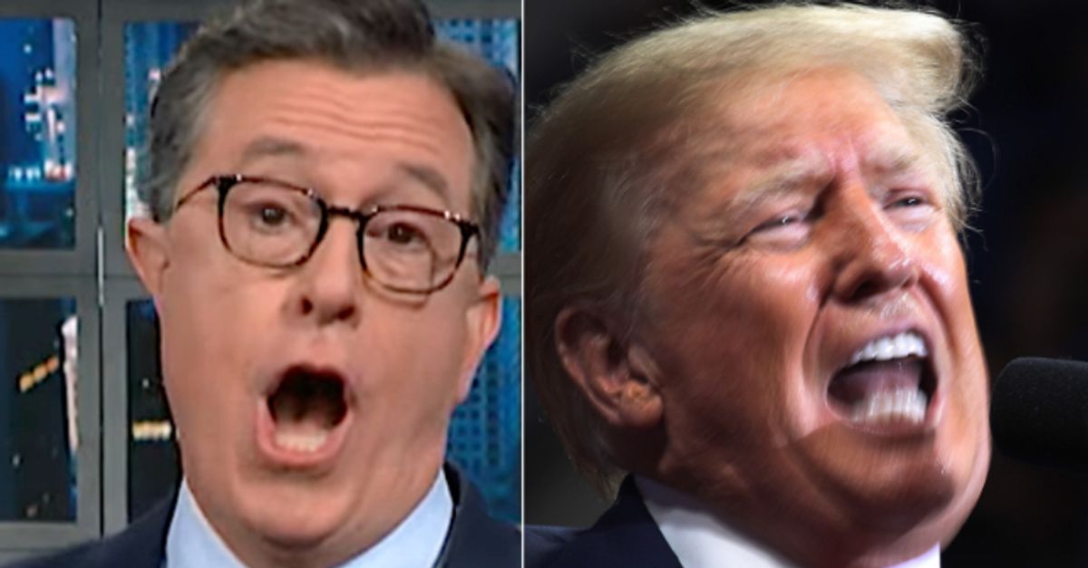 Colbert Torches 'Dingus' Trump For 'Stunning Conclusion' That Comes Far Too Late