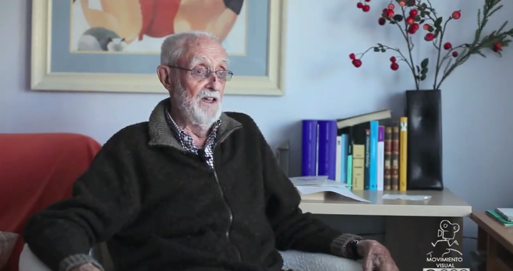 José Luis Sampedro, durante la entrevista.