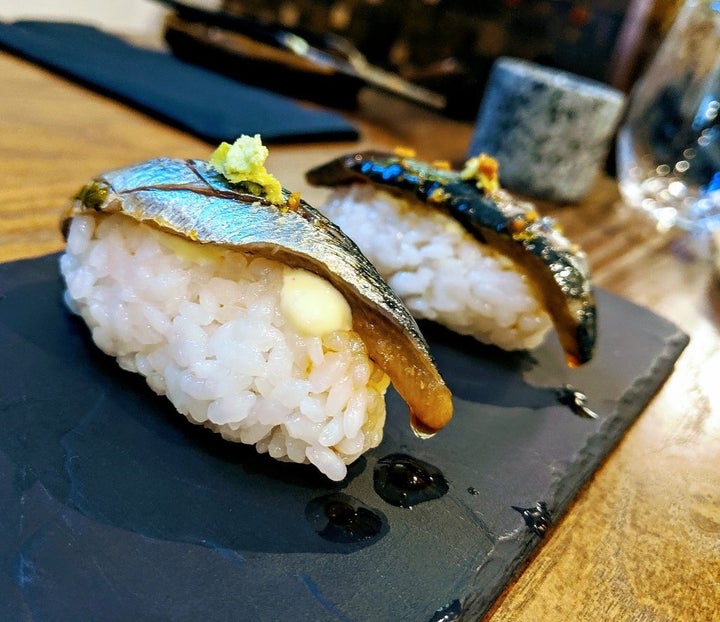 An interesting take on sushi served at One Fish Street