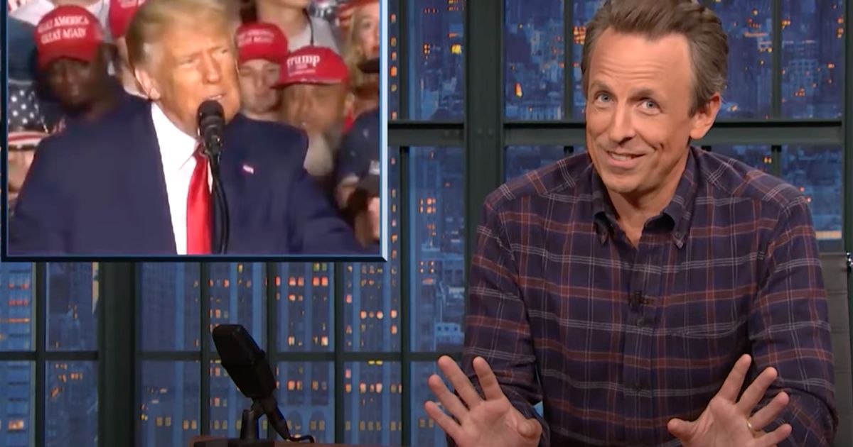 Seth Meyers Spots Trump’s ‘Weirdest And Most Uncomfortable’ Rally Moment Yet.jpg