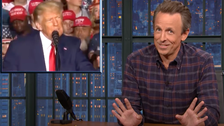 Seth Meyers Spots Donald Trump’s ‘Weirdest And Most Uncomfortable’ Rally Moment Yet 2 6332b77f2300001e000f6d53