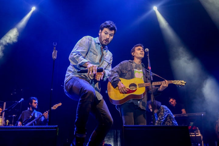 El grupo Taburete en un concierto en el Hipódromo de Madrid