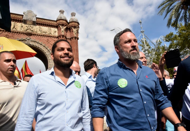 Santiago Abascal e Ignacio Garriga, este mes en Barcelona