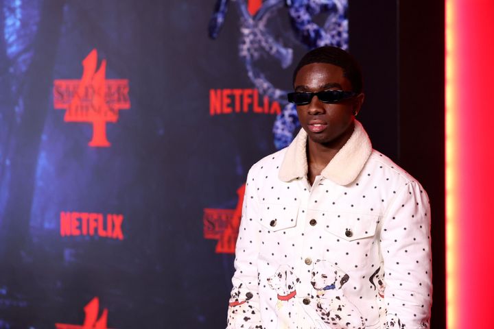 Caleb McLaughlin at the premiere of Stranger Things' fourth series earlier this year