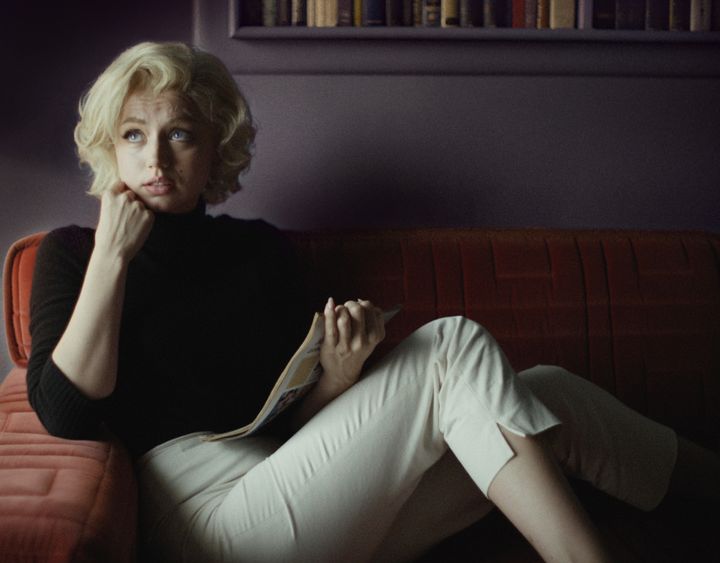 Ana de Armas, como Marilyn, en 'Blonde'.