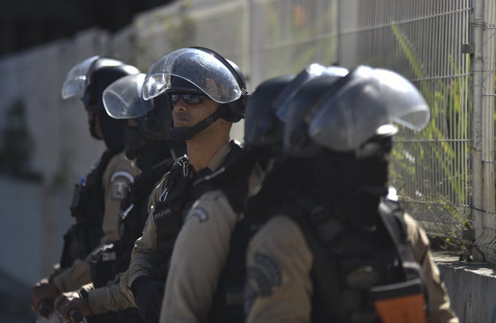 Four hundred officers raided the Complexo do Alemão favela in Rio de Janeiro on July 21, leaving at least 18 people dead.