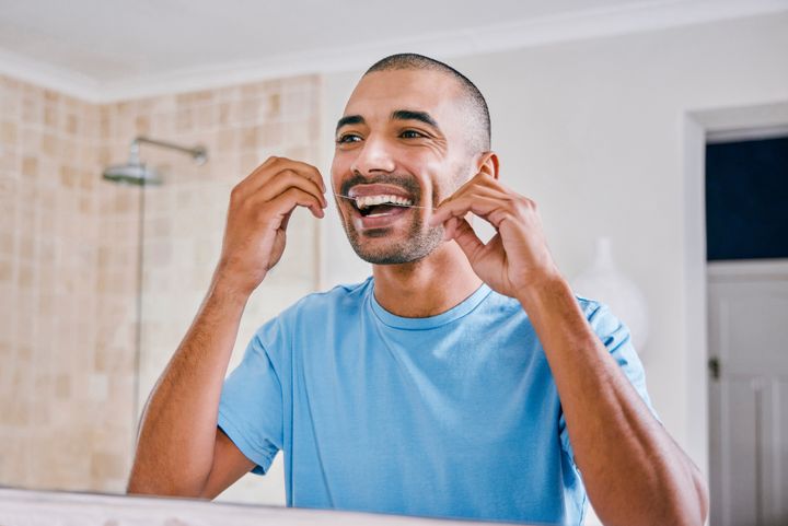 Flossing regularly can help improve your overall health.