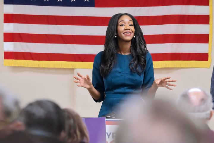 Michigan state Rep. Kyra Harris Bolden has called herself a progressive and said she'd like to see the state flip from red to blue. Photo taken in Farmington, MI.