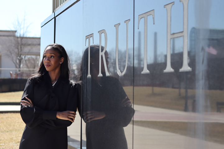 Michigan state Rep. Kyra Harris Bolden worked as a civil litigator for Lewis & Munday, one of the nation’s oldest and largest firms founded by Black lawyers. Photo taken in Lansing, MI. 