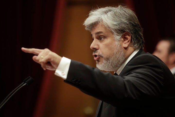 Albert Batet, en el debate de política general celebrado este martes en el Parlament.